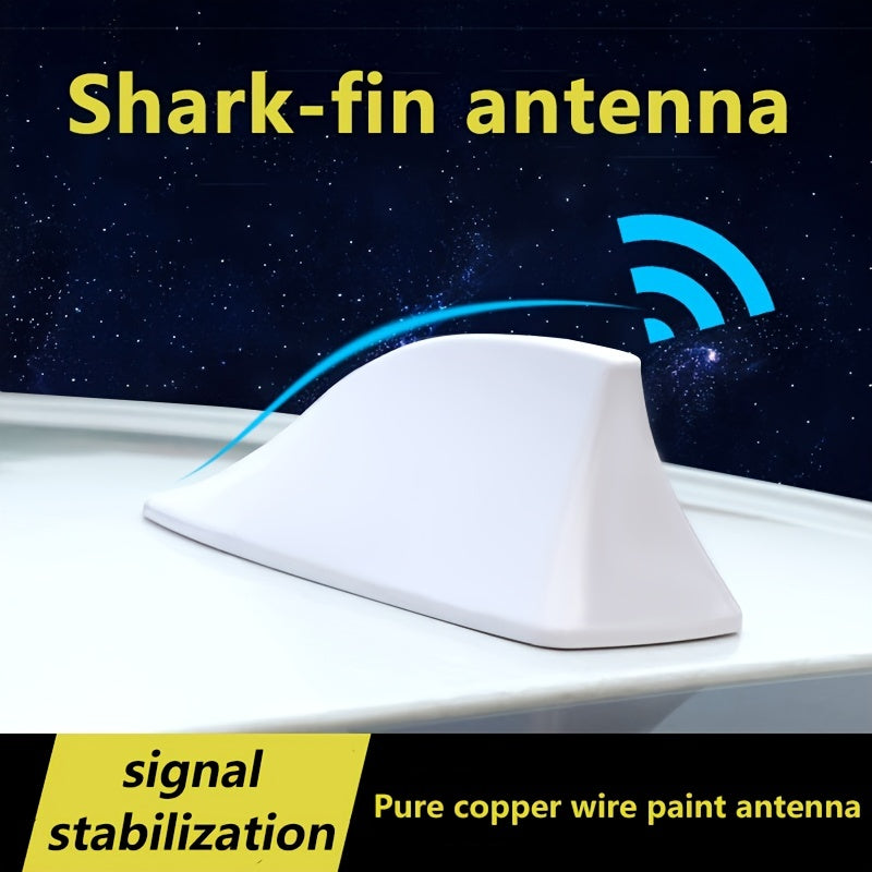 Car Modified Shark Fin Roof Fin Antenna Decorative Perforation Accessory