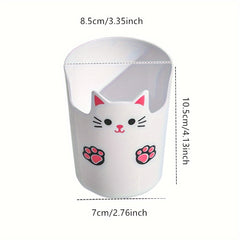 Desktop Pen Holder Cartoon Large capacity Student Makeup Storage Box