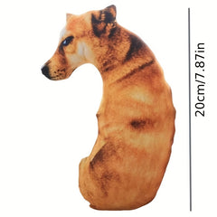 3D Earth Dog Pillow Plush Toy Simulation Dog Doll Cushion