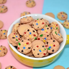 5pcs DIY Resin Cookie Charms for Crafts & Jewelry Making