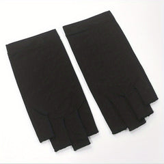 Soft Sunscreen Fingerless Gloves Elastic Casual Driving Cycling Short Ice Gloves