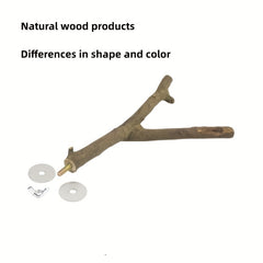 4 Pack Wood Bird Perch Parrot Stand Toys Hanging Platform Swing Toy