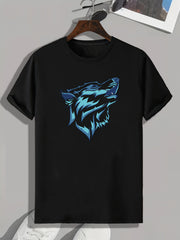 Wolf Comics Men's Stretch Tee for Outdoor Summer