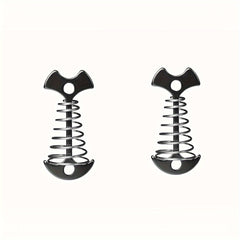 2PCS Spring Fishbone Ground Nails for Camping Tent Canopy