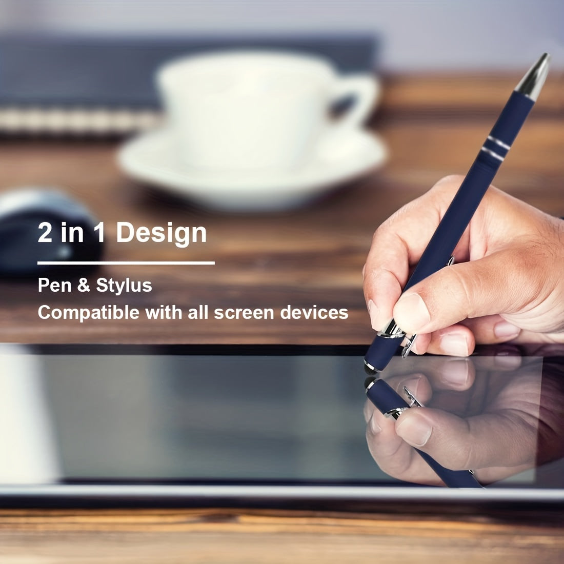 2-In-1 Rainbow Ballpoint Pen, Medium Tip, Smooth Ink, Handwriting Pen