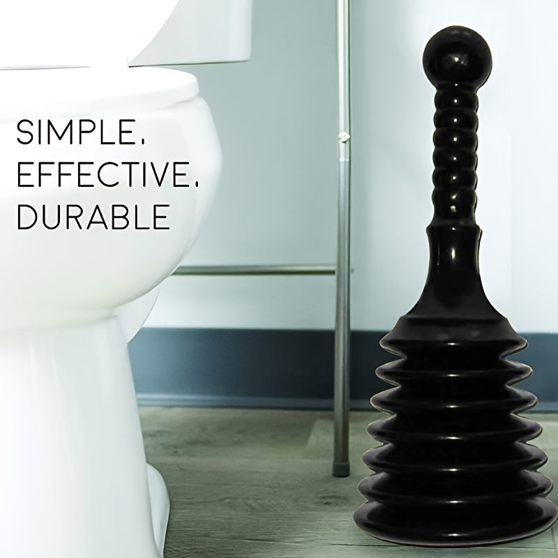 Accordion Bellows Toilet Plunger - Heavy Duty High Pressure Thrust Plug