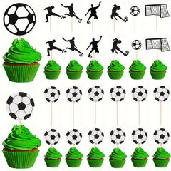 Football Birthday Party Cake Inserts Set DIY Props