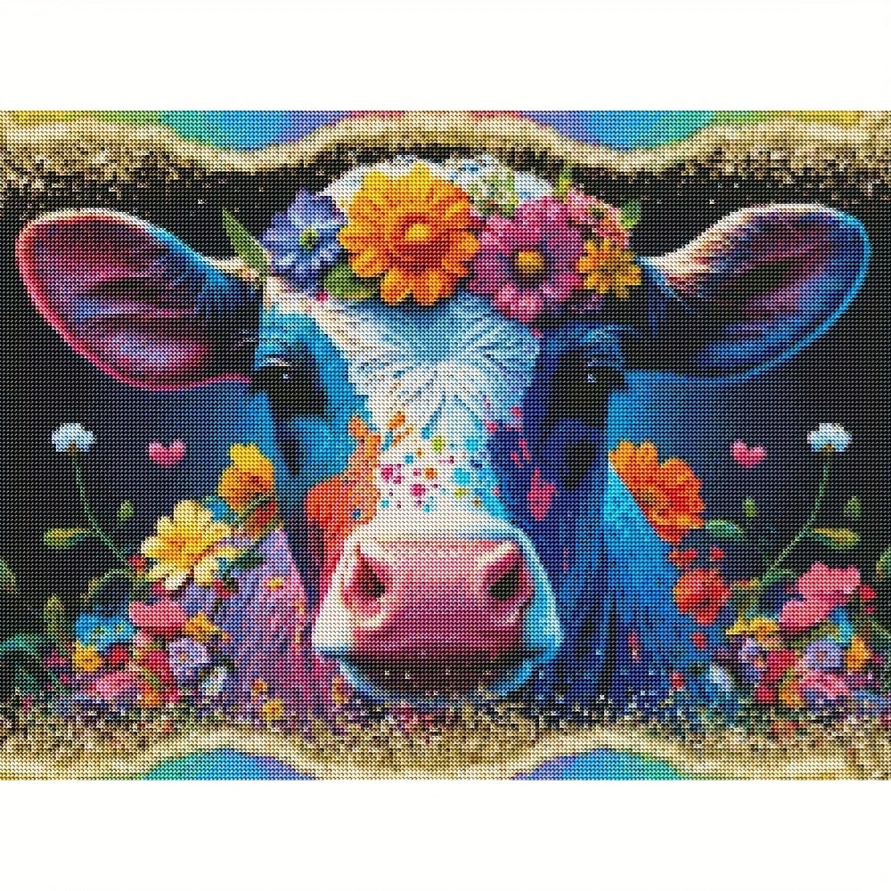 DIY Diamond Painting Kit 35x30 - Large Size Canvas 5D Flocked Canvas AB Core