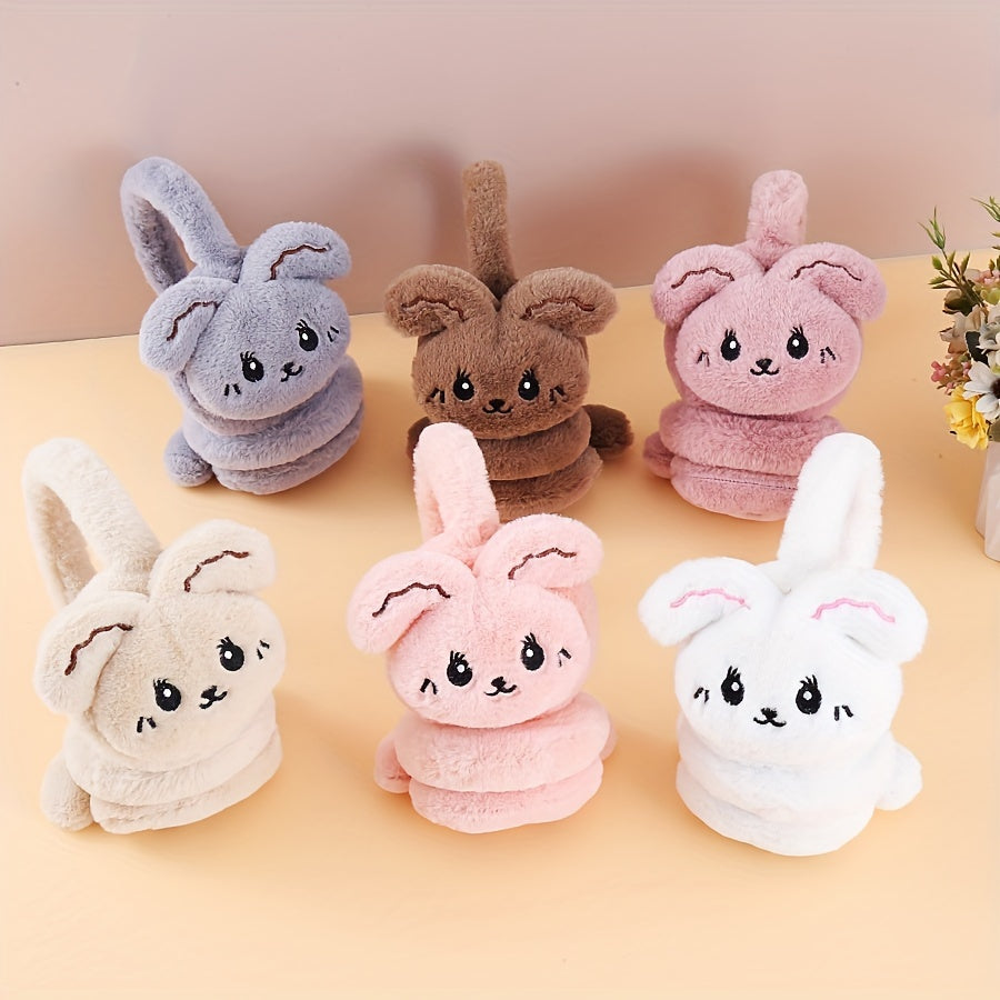Winter Cartoon Rabbit Plush Ear Cover Student Ear Pack Warm Cold Protection