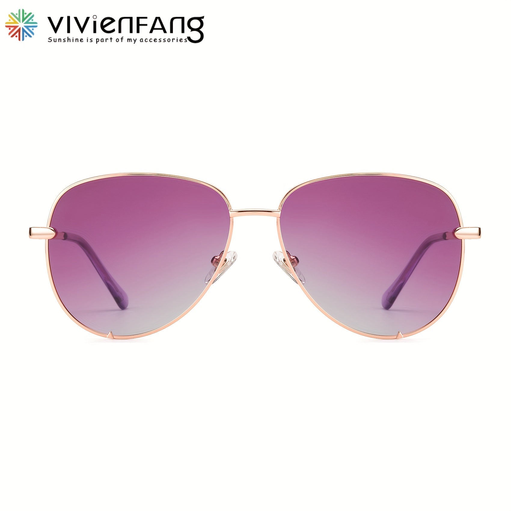 VIVIENFANG Oversized Polarized Aviator Sunglasses