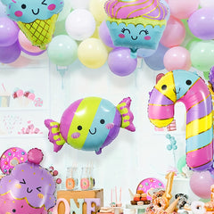 5pcs Dessert Ice Cream Balloons Donut Candy Theme Party Supplies