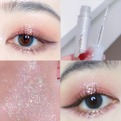 Liquid Eyeshadow Stick Glitter Pearly Finish Highlighter Golden Yellow
