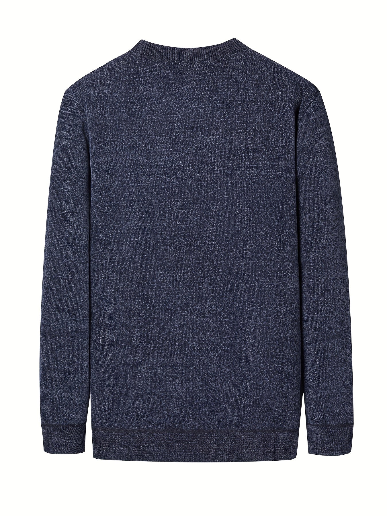 Solid Men's Thick Half Turtleneck Sweater Soft Slim Pullover