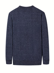 Solid Men's Thick Half Turtleneck Sweater Soft Slim Pullover