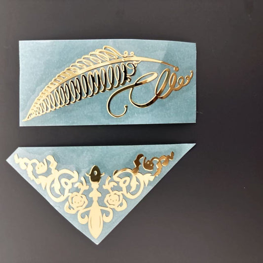 2 Metal Stickers: Musical Instruments, Computers, Tablets - Unique & Stylish