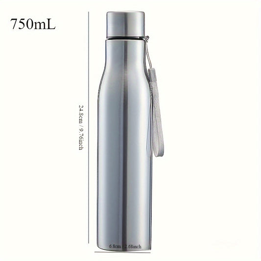 Large Capacity Outdoor Sports Water Bottle Stainless Steel Cap