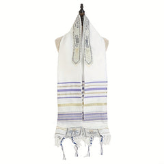 Messianic Jewish Tallit Prayer Shawl Scarf 70x19 with Talis Bag