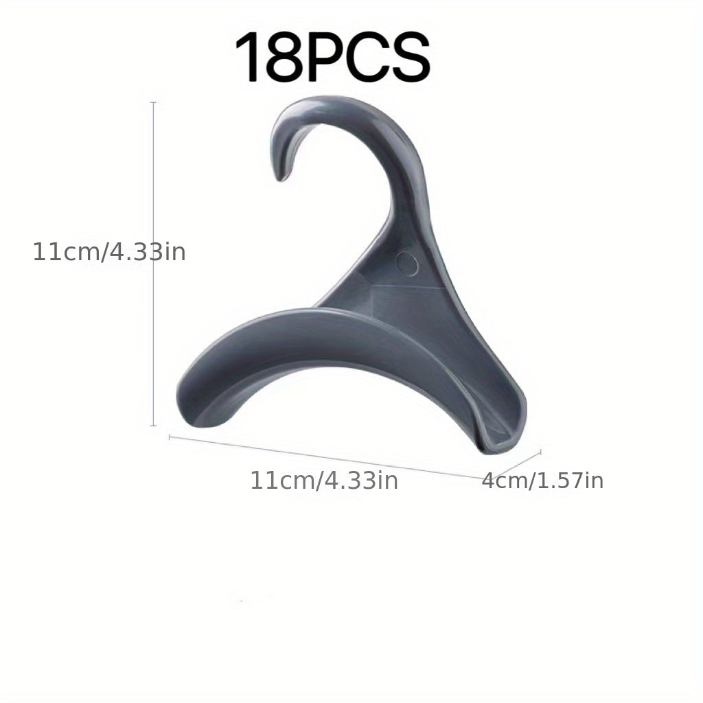 18pcs Handbag Hooks Arch Safety Hanger Space Saving Portable Bag Holders