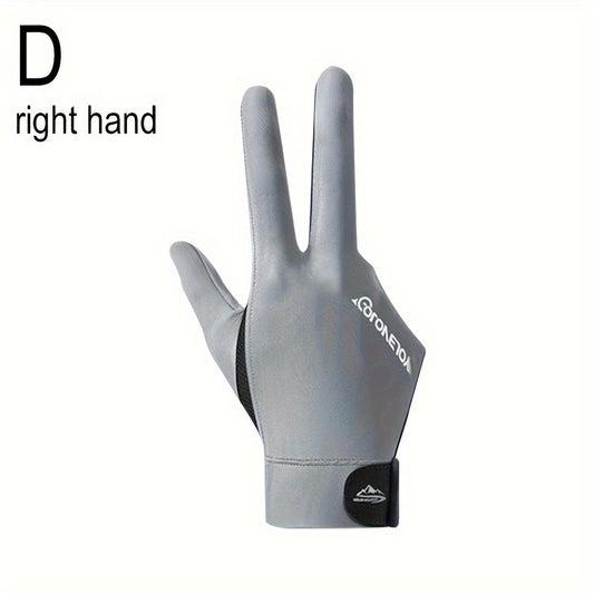 1 Pair Professional Three Finger Billiard Gloves