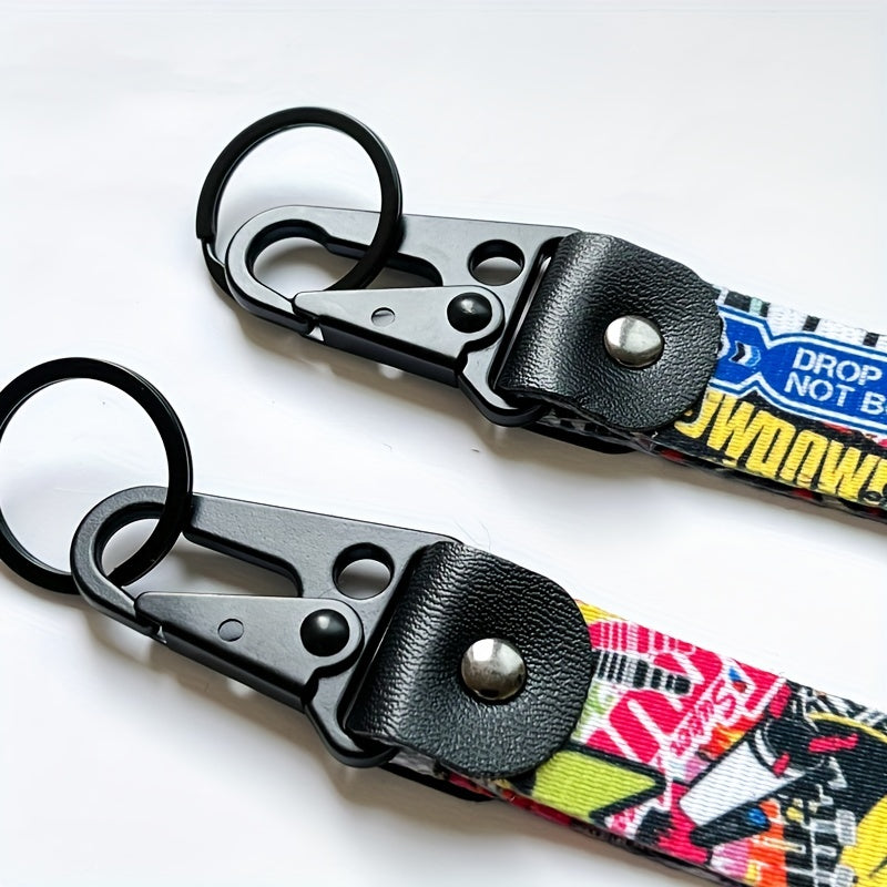 Anime Graffiti Keychain for Car Motorcycle Backpack Decoration
