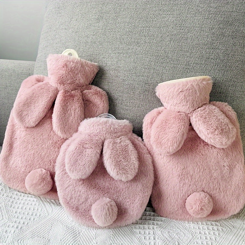 500ml Rabbit Plush Hot Water Bag Hand Warmer Christmas Gift
