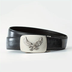 Men's Western Style PU Alloy Automatic Buckle Eagle Pattern Belt