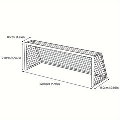 1pc Portable Folding Soccer Training Goal Net