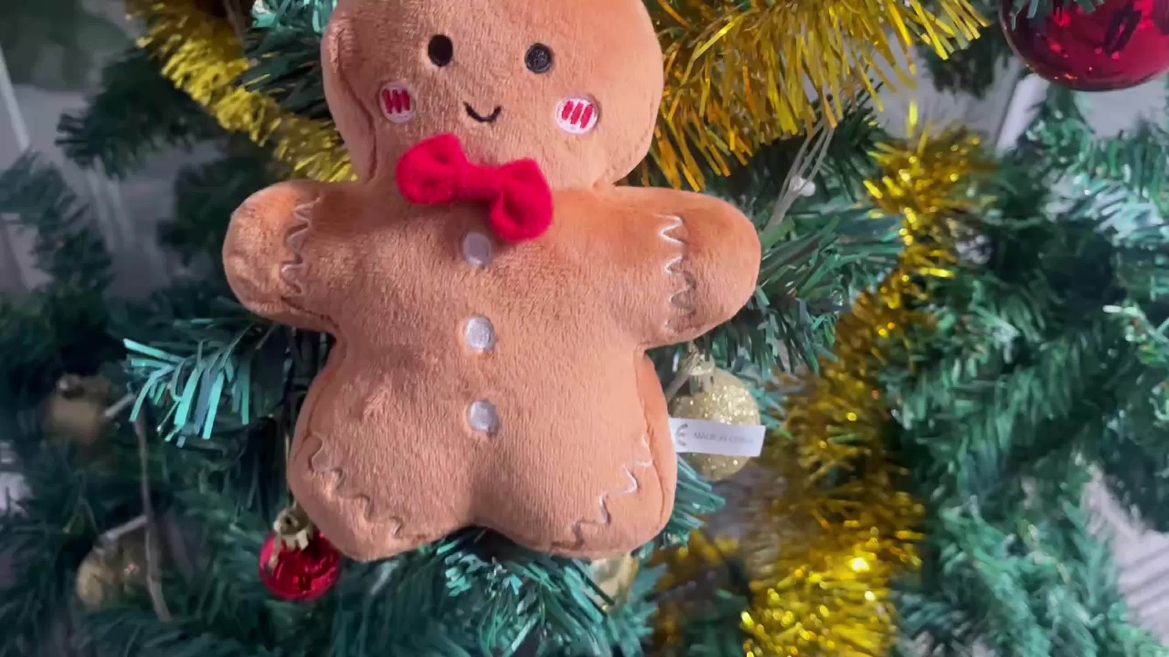 Christmas Gingerbread Plush Doll Festive Party Decoration