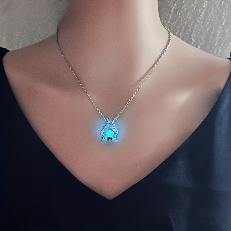Bat Glow-in-the-Dark Jewelry Set Halloween Gift for Women