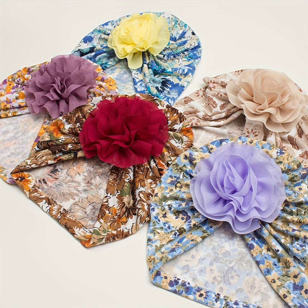 Printed Donut Kids' Hat for Newborns Autumn/Winter
