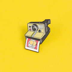 Polaroid Camera Enamel Brooch