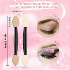 20pcs Double Sided Eyeshadow Applicator for Smooth Application