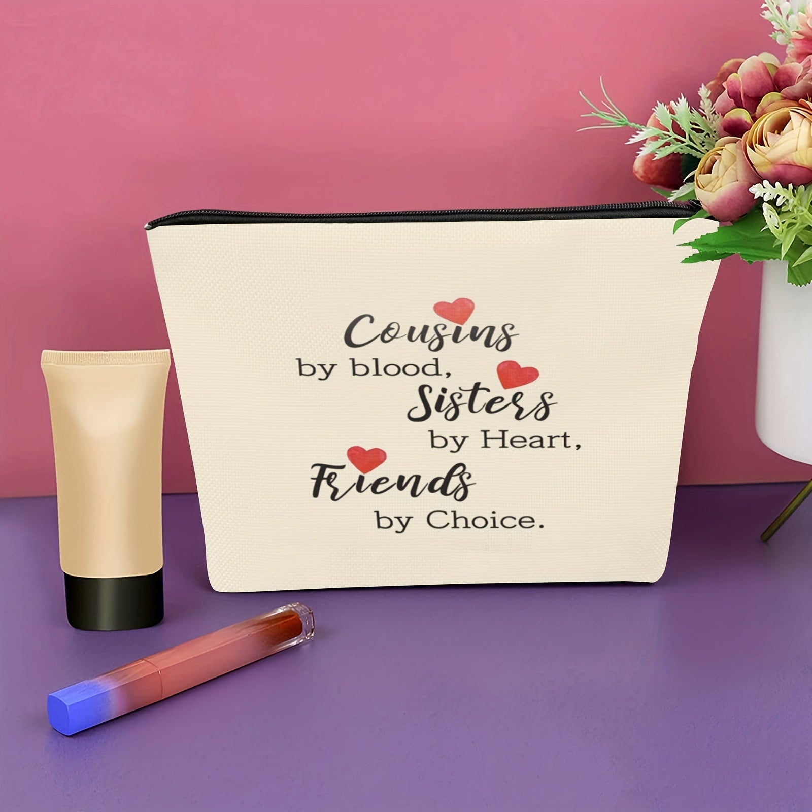 Cousin For Women Makeup Bag Funny Gift
