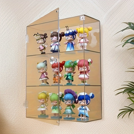 Acrylic Display Cabinet with Handle for Models and Cosmetics