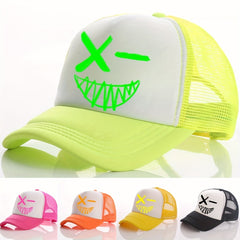 Multicolor Ghost Face Print Men's Peaked Cap Sunshade Baseball Cap