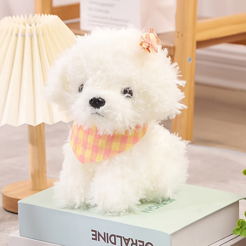 23 cm Scarf Simulation Dog Plush Toy Candy Dog Plush Doll Gift