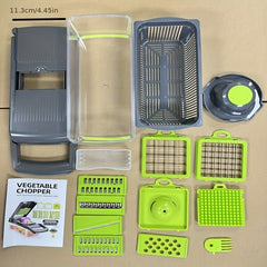 Multifunctional Veggie Chopper Onion Chopper With 7 Blade Vegetable Cutter