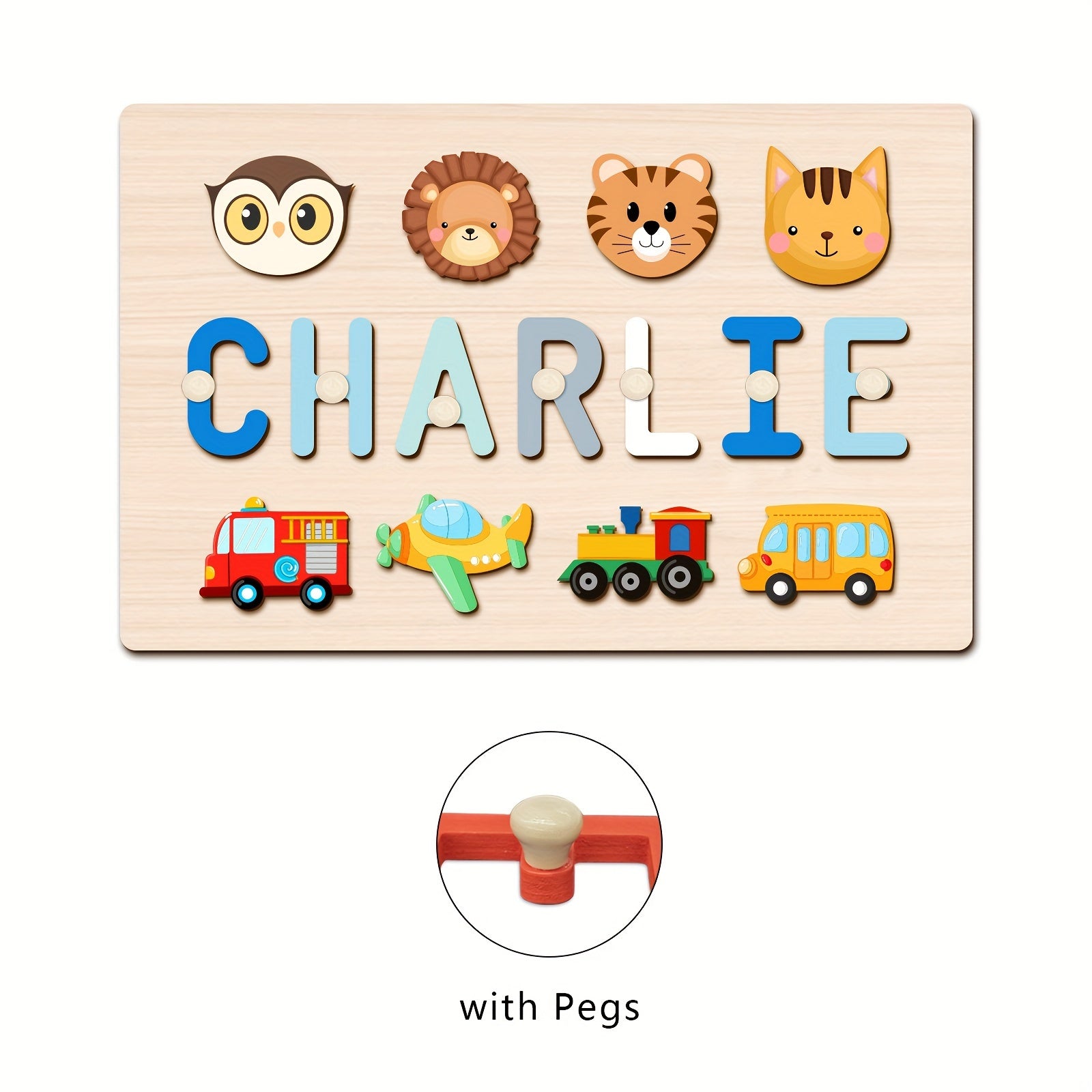 Personalized Name Puzzle with 8 Elements