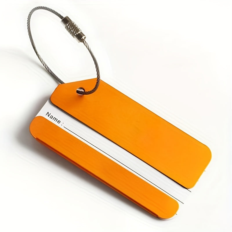 Aluminium Luggage Tag Metal Identity Card Travel Baggage Tag