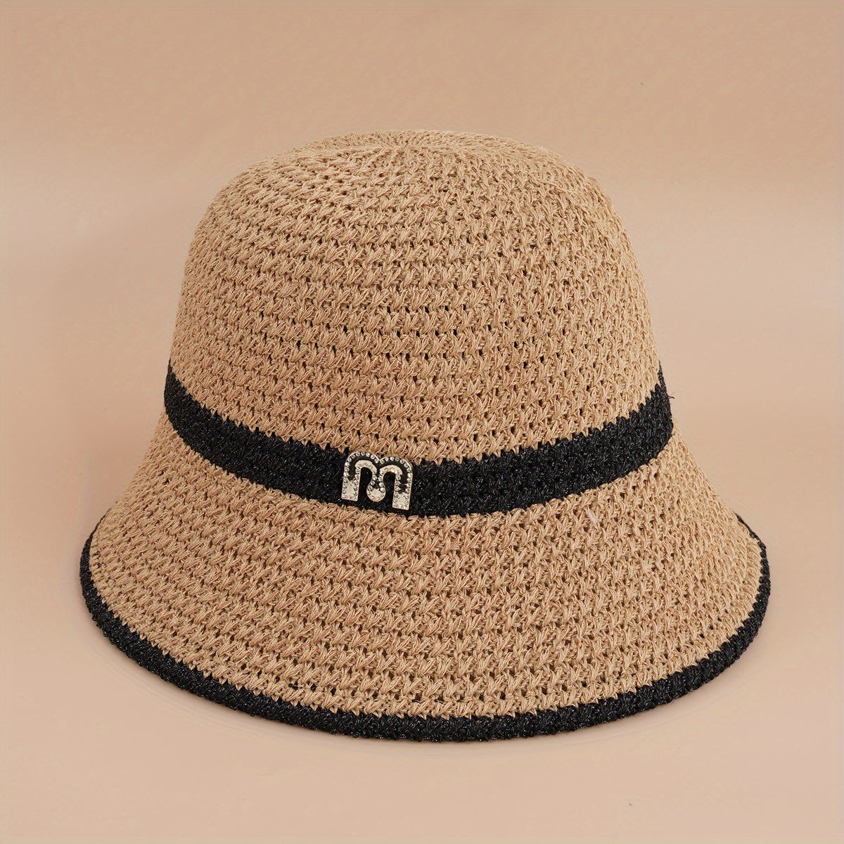 Retro Hollow Summer Sunscreen Bucket Hat British M Mark