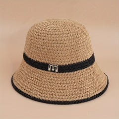 Retro Hollow Summer Sunscreen Bucket Hat British M Mark