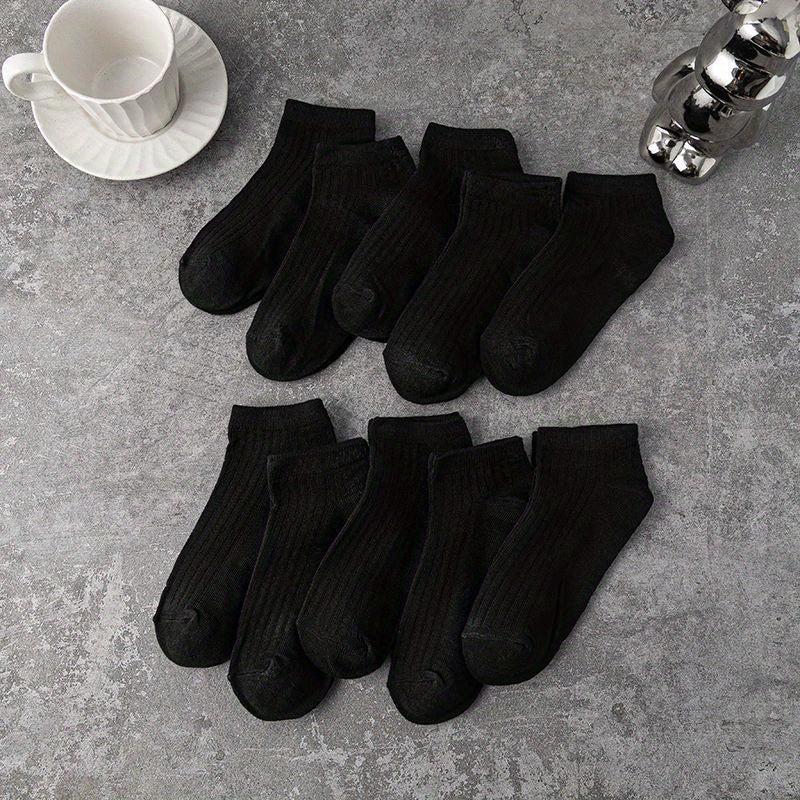 10 Pairs Soft Lightweight Low Cut Ankle Socks Women's Stockings & Hosiery