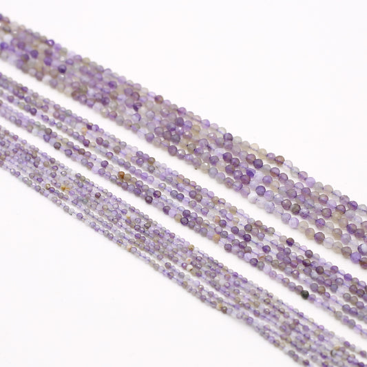 Amethyst Faceted Small Beads Beaded Length