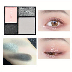 Shimmer Glitter Eyeshadow Palette Cold Tone Matte Pearly Eye Makeup