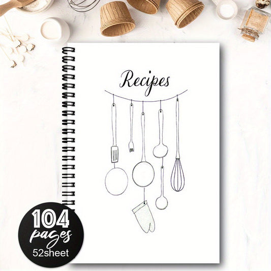 Spiral Recipe Notebook - Record Your Recipes - Ideal Gift - Daily Planner