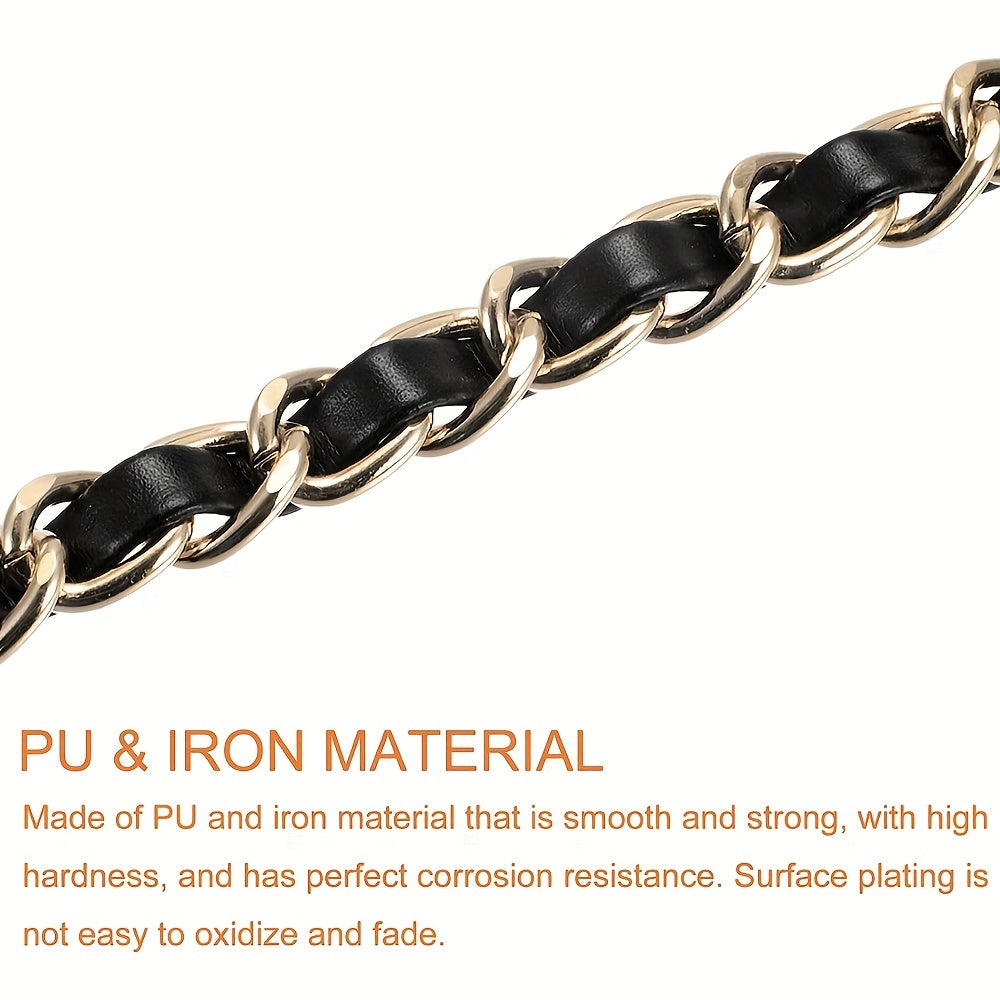 PU Leather Chain Strap For Handbag Shoulder Bag Crossbody Bag Replacement