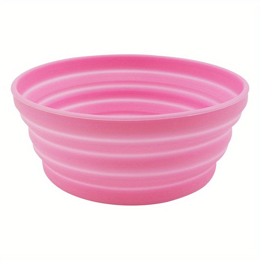 Portable Silicone Bowl for Travel High Temp Resistant Picnic Camping Lunch Box