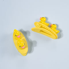 Cute Yellow Duck Hair Clip Cartoon Animal Hair Accessory