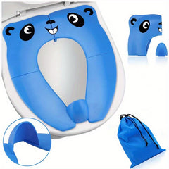 Kids Foldable Toilet Training Seat w/ Anti Slip Pads & Carry Bag