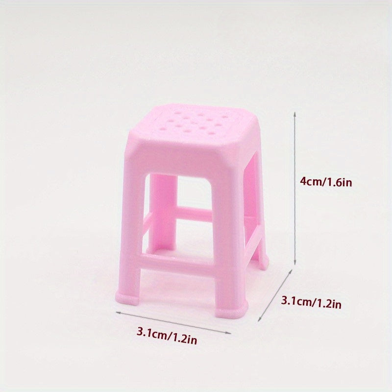 Assorted Color Plastic Chair Models Educational Toy